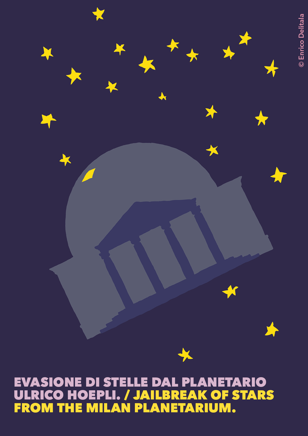 Stelle: Enrico Delitala illustrator Planetario Milano Planetario Ulrico Hoepli